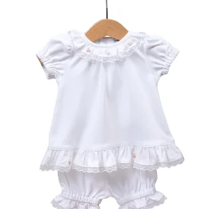 Kız Bebek Şort Bluz Takımı