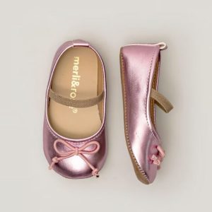 Merli&Rose Sinek Fiyonk Babet | Parlak Pembe