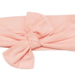 Organik Pamuk Kumaş Bebek Saç Bandı Pembe